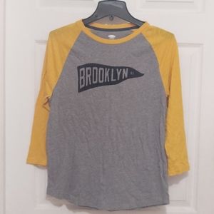 3/$15 Old Navy "Brooklyn" jersey-shirt Sz Small
